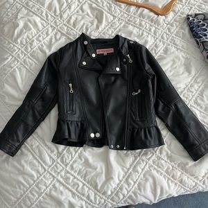 Youth Black Leather Jacket